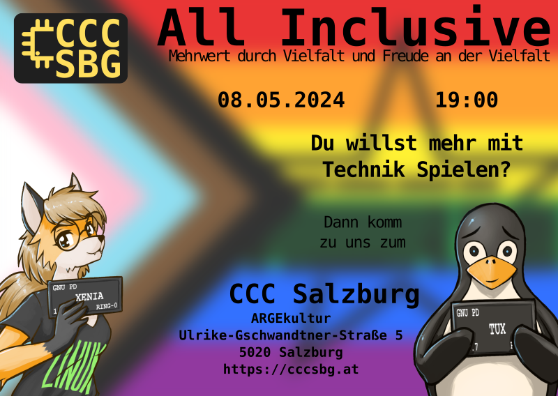 [Der Flyer für unseren ersten All Inclusive
Abend]