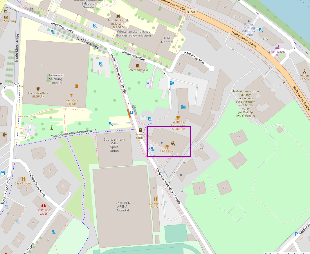 Vereinslokal CCC in der Ulrike-Gschwandtnerstraße